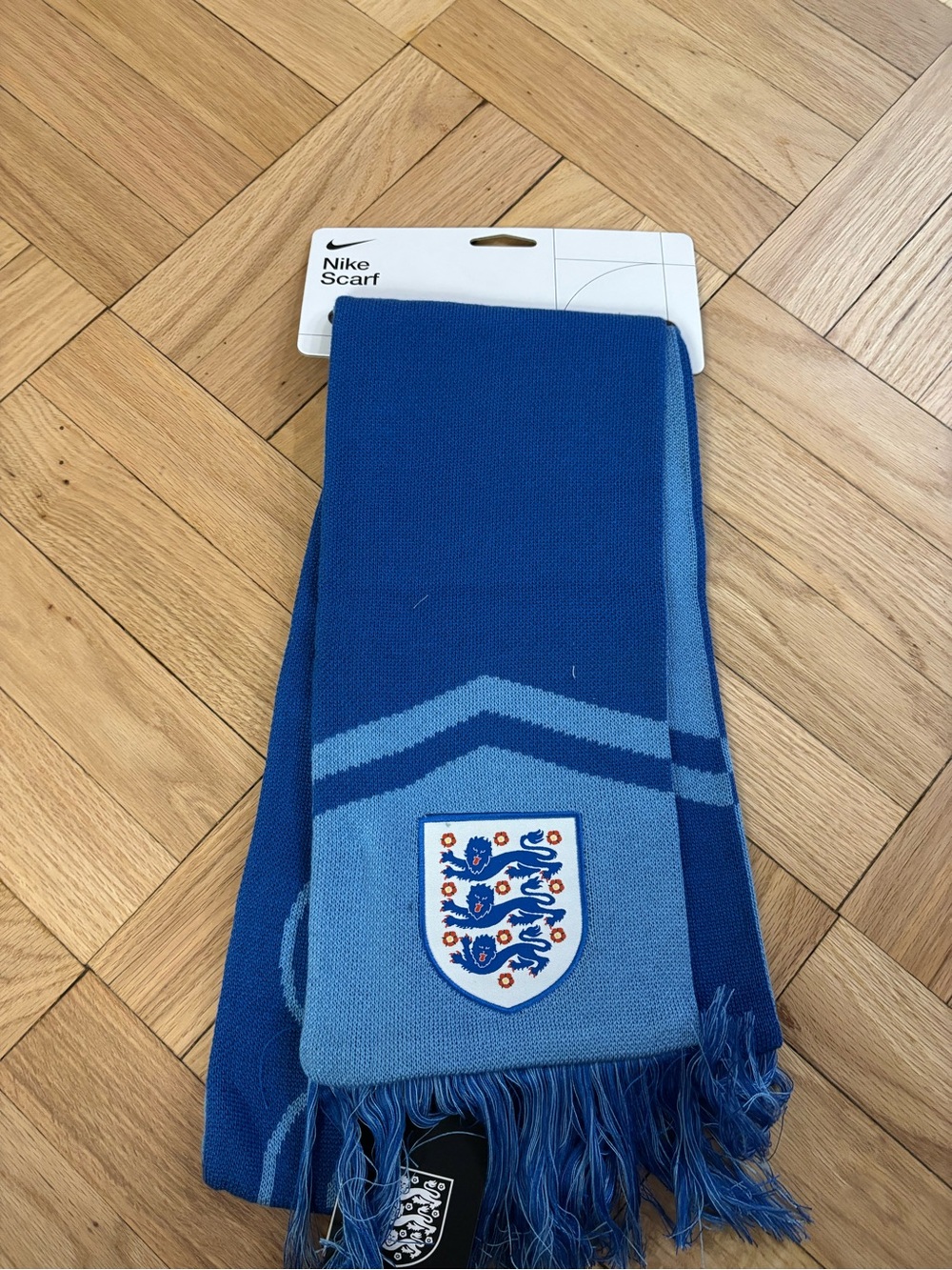 Nike England National Football Scarf Local Verbiage Three Lions Blue Game Royal